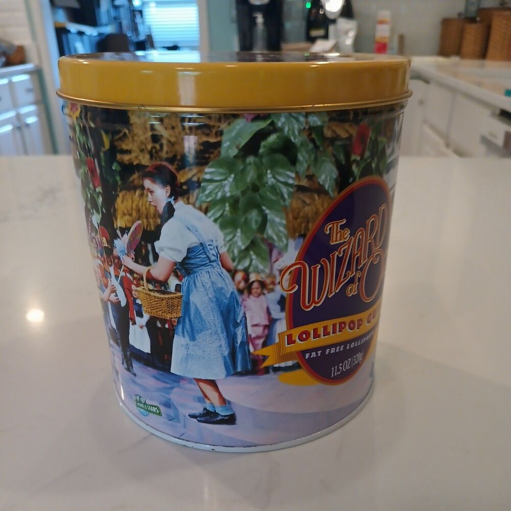 Vintage The Wizard of Oz Lollipop Guild Canister 1998 Avenue of the Stars